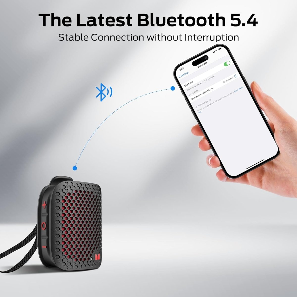 Monster Blaster Micro Wearable Bluetooth Speaker Clip-On Wireless Small Portable