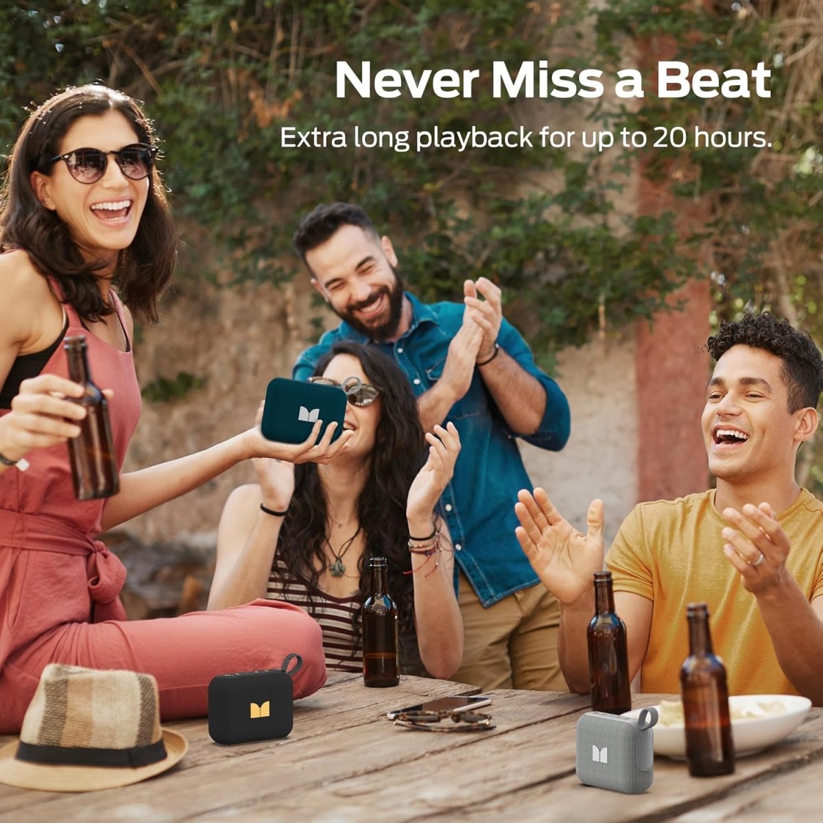 Monster Cube 1 Bluetooth Speaker IPX7 Waterproof Wireless Speakers Stereo Sound