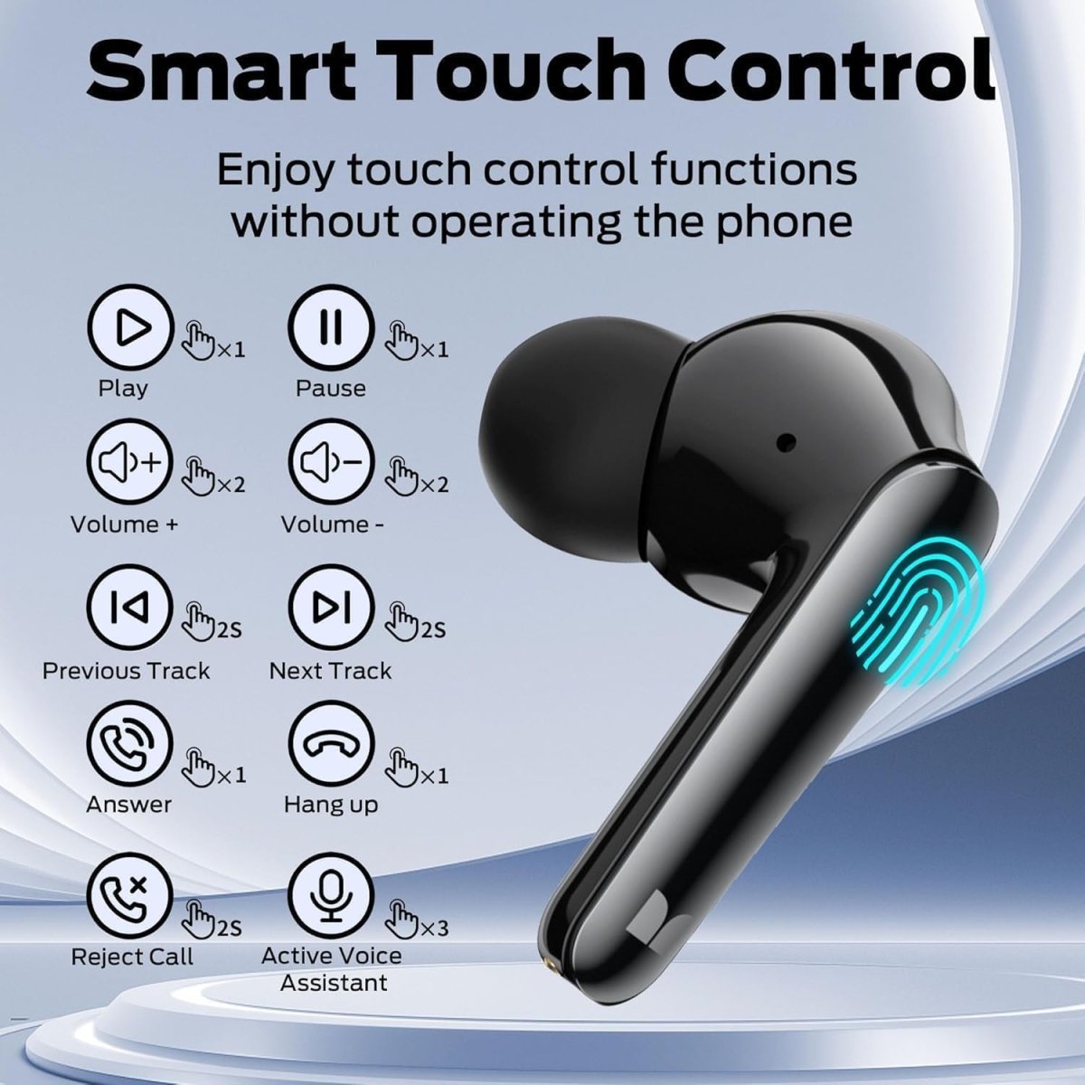 Monster N-Lite 203 AirLinks Wireless Earbuds Bluetooth 5.3 Headphone HiFi Stereo