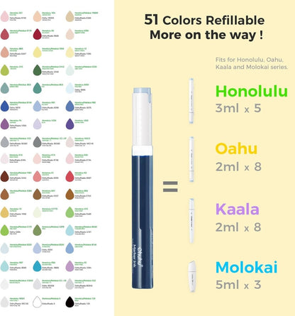 Ohuhu Pastel Markers Brush Tip Alcohol-based Markers Double Tipped 48 Colors