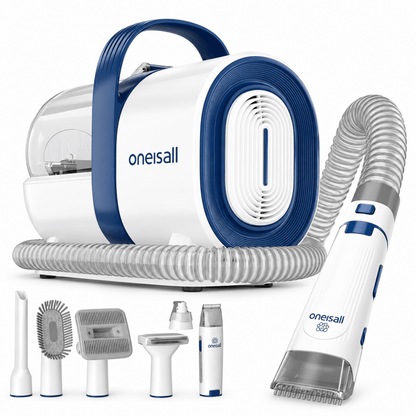 Oneisall Dog Grooming Vacuum Pet Grooming Vacuum with Clipper Nail Grinder AU Version