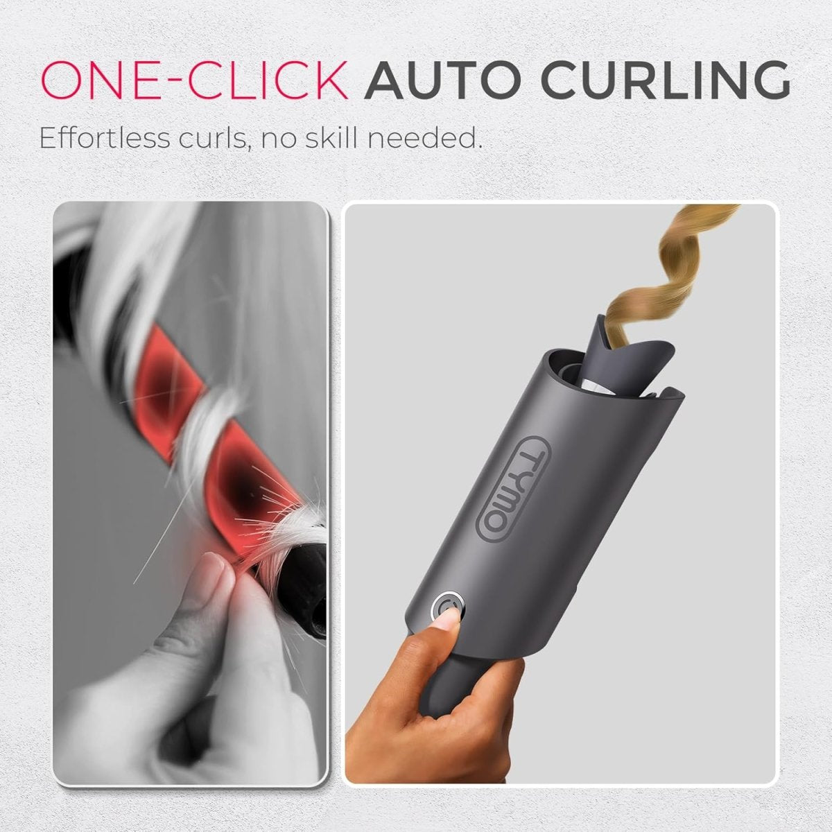 TYMO CURLPRO Automatic Curling Iron Hair Crimper Waver Portable Hair Curler