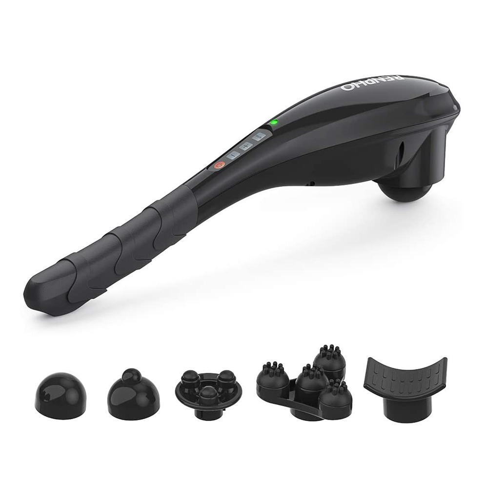 RENPHO Rechargeable Hand Held Deep Massager for Muscles Cordless Body Massage