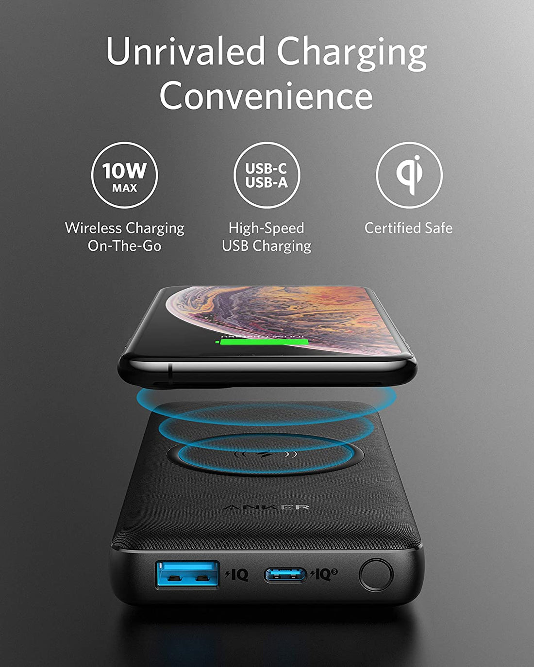 Anker PowerCore III 10000mAh Wireless Charging 10W Portable Charger Power Bank