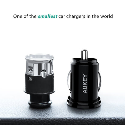 AUKEY CC-S1 4.8A Dual USB Port Car Charger Charging Power Adapter Smartphone