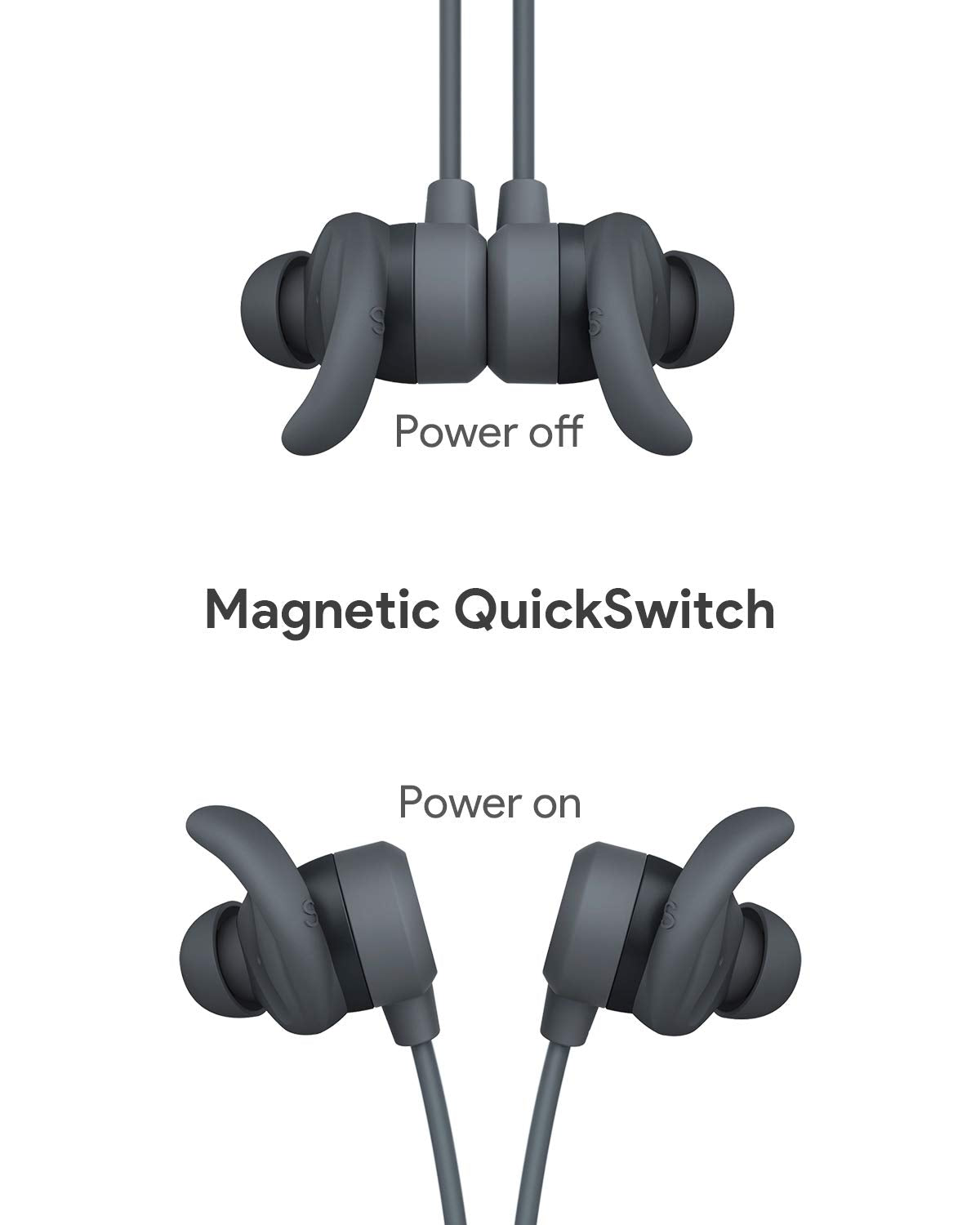 AUKEY Key Series B60 Magnetic Wireless Earbuds Bluetooth 5.0 Sport Earphones