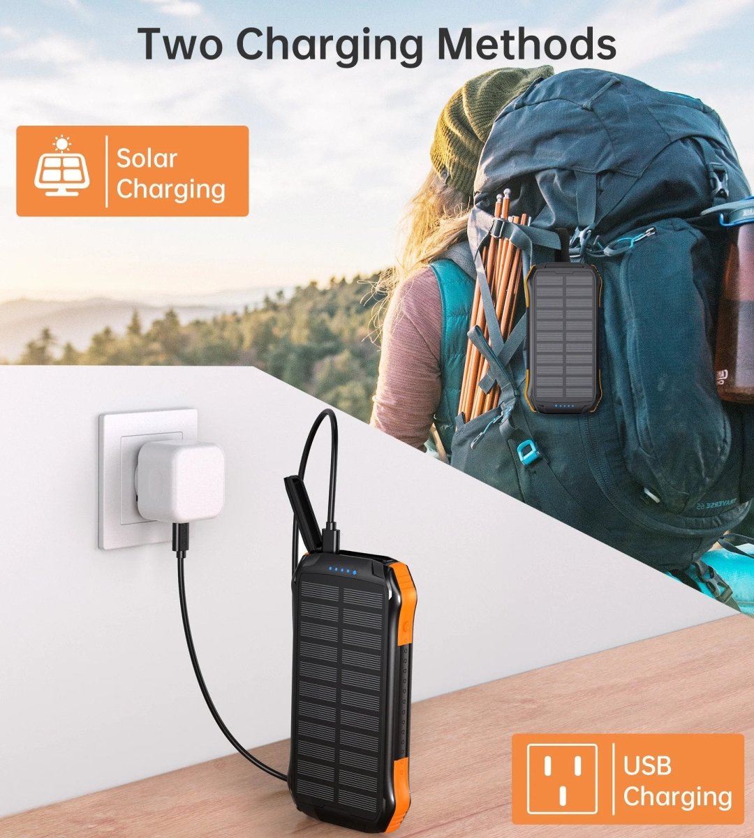 CHOETECH B659 10000mAh Solar Power Bank Wireless Charging Portable Charger