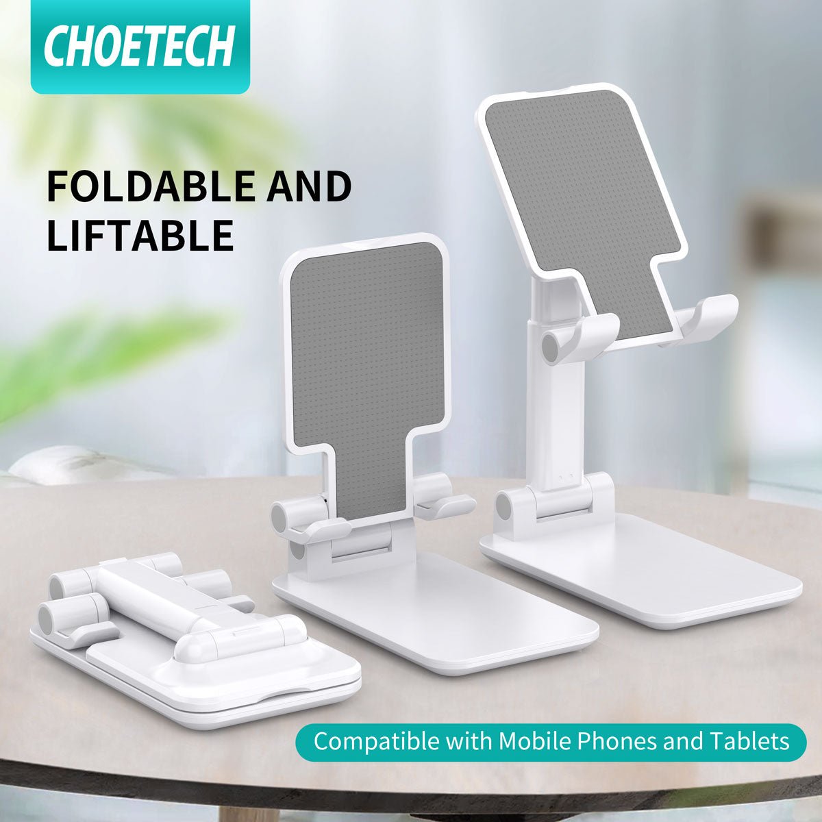 CHOETECH H88 Foldable Adjustable Phone Tablet Stand Desk Holder Mobilephone
