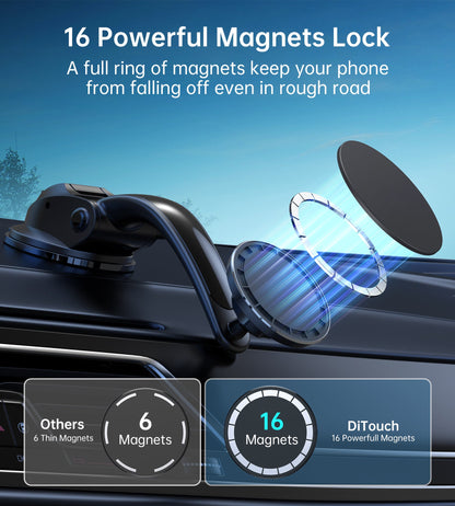 CHOETECH Magnetic Car Mount Phone Holder 360 Degree Rotation Smartphone iPhone