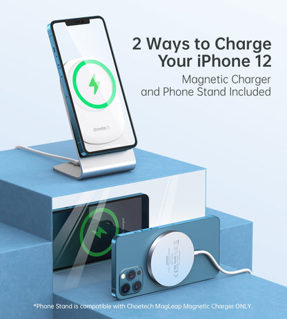 CHOETECH Magnetic Wireless Charger for iPhone with Charging Stand Holder