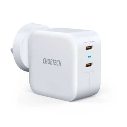 CHOETECH PD6009 USB-C PD 40W Charger Dual Type C Port Wall Fast Power Adapter