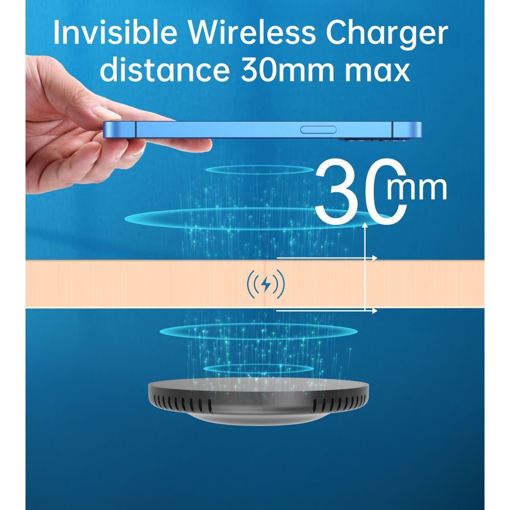 CHOETECH T590-F 10W Remote Desktop Invisible Wireless Charging Pad Phone Charger