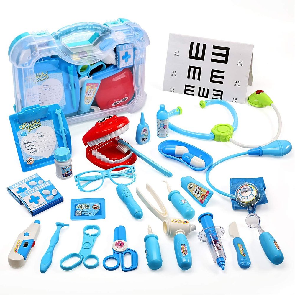 CUTE STONE Toy Medical Kit Kids Pretend Play Dentist Doctor Educational Playset