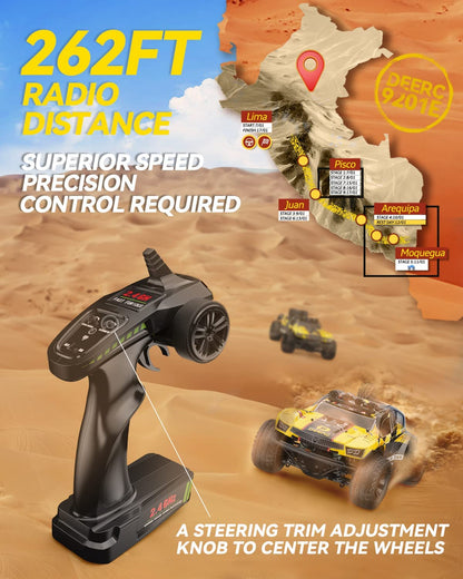 DEERC 9201E Remote Control Car 1:10 High Speed RC Monster Truck 4x4 Off Road