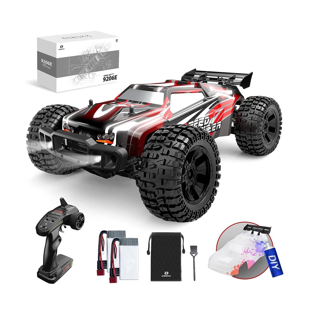 DEERC 9206E RC Car High Speed Remote Control Car 1:10 Scale 4WD Monster Truck