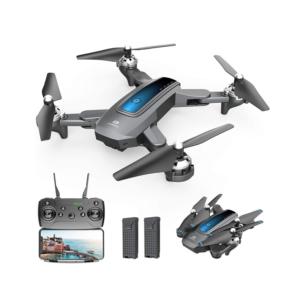 DEERC D10 Mini Drone for Kids with 720P HD FPV Camera Remote Control 2 Batteries