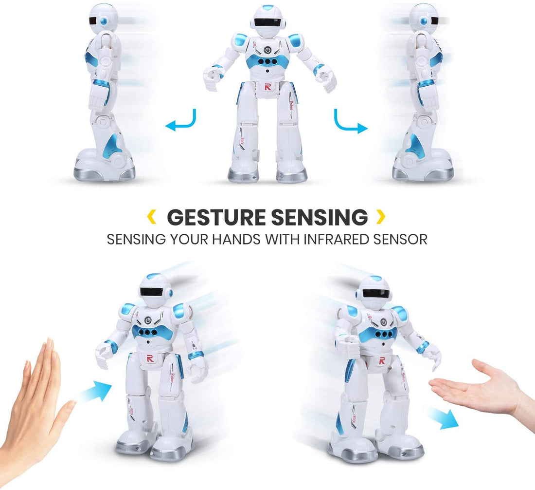 DEERC Robot Toys for Kids Boys Smart Programmable Remote Control Robots Toy Gift