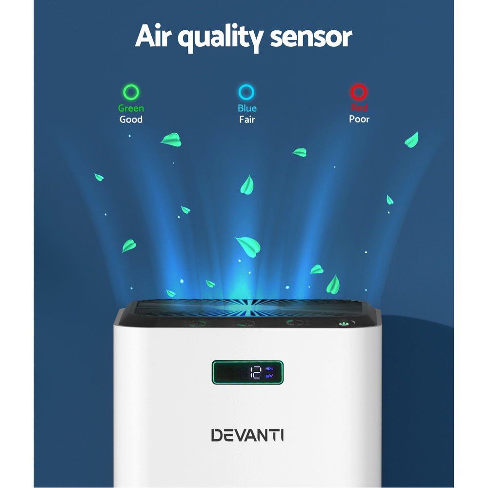 Devanti Air Purifier Home Purifiers HEPA Filter