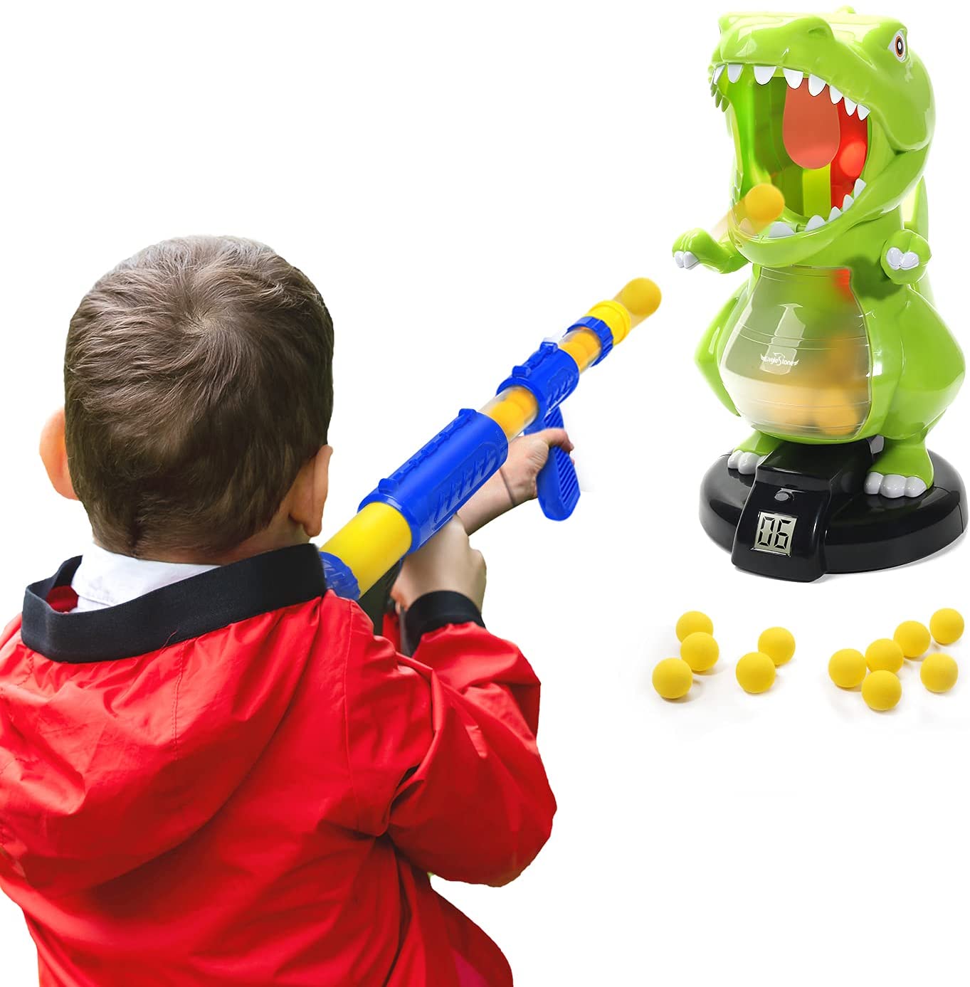 EagleStone Dinosaur Shooting Toys for Kids Target Shooting Games Air Pump Gun