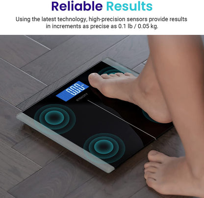 Etekcity Digital Body Weight Scale Bathroom LCD Display Durable Tempered Glass