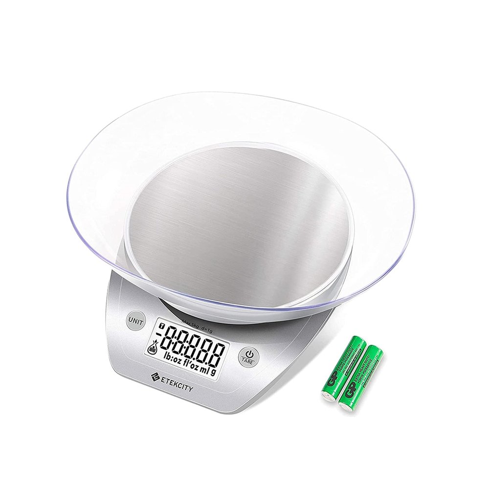 Etekcity Digital Food Kitchen Scale with Bowl Dieting Baking Cooking Meal Prep