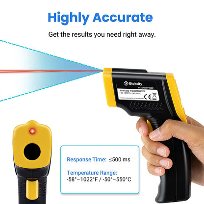 Etekcity Infrared Thermometer 1080 Digital Temperature Gun for Cooking Laser