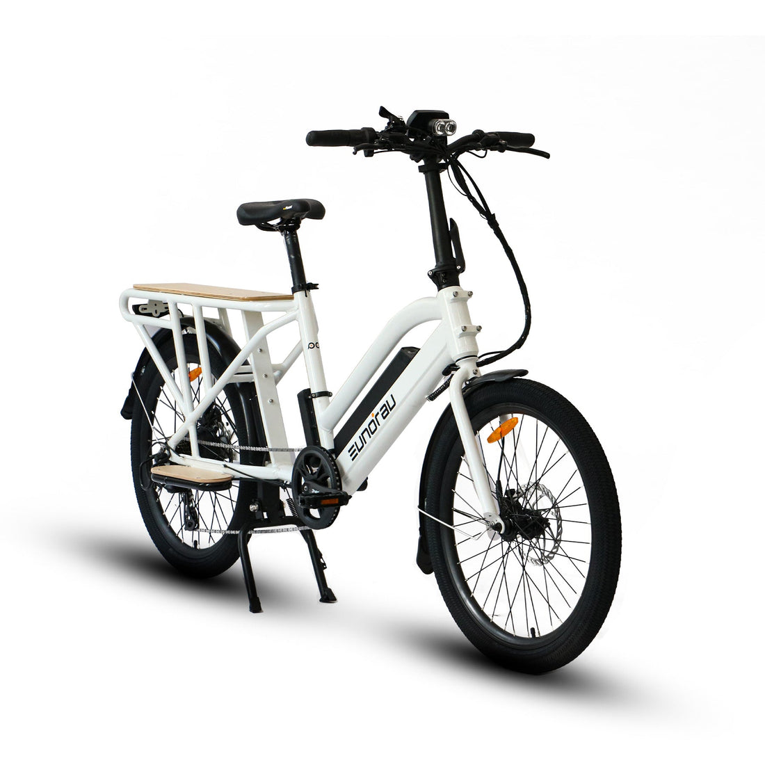 EUNORAU Max-Cargo Electric Bike with Rear Hub Motor Dual Battery E-Bike Bicycle