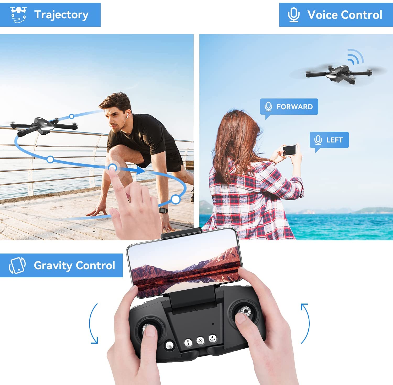 Holy Stone HS260 Drone with 1080P HD Camera RC Foldable Quadcopter with Carry Case