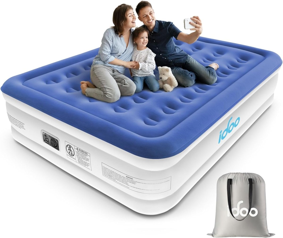 Electric inflatable outlet air mattress