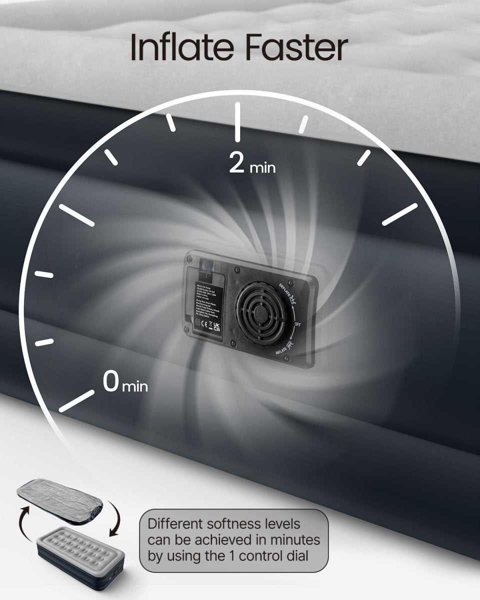 Air bed with 2025 built in pump