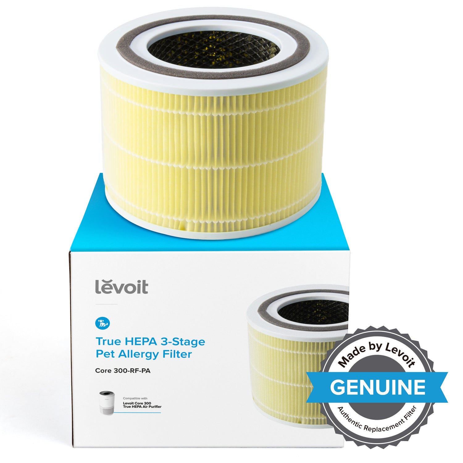 LEVOIT Core 300 Air Purifier 3-in-1 True HEPA Pet Allergy Replacement Filter