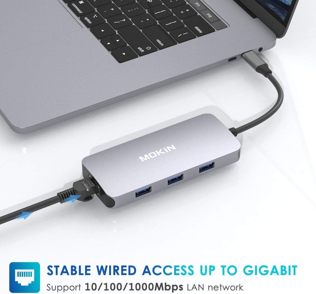 MOKiN 9 in 1 Hub 100W PD Charging USB C Adapters for MacBook Pro/Air Mac Dongle
