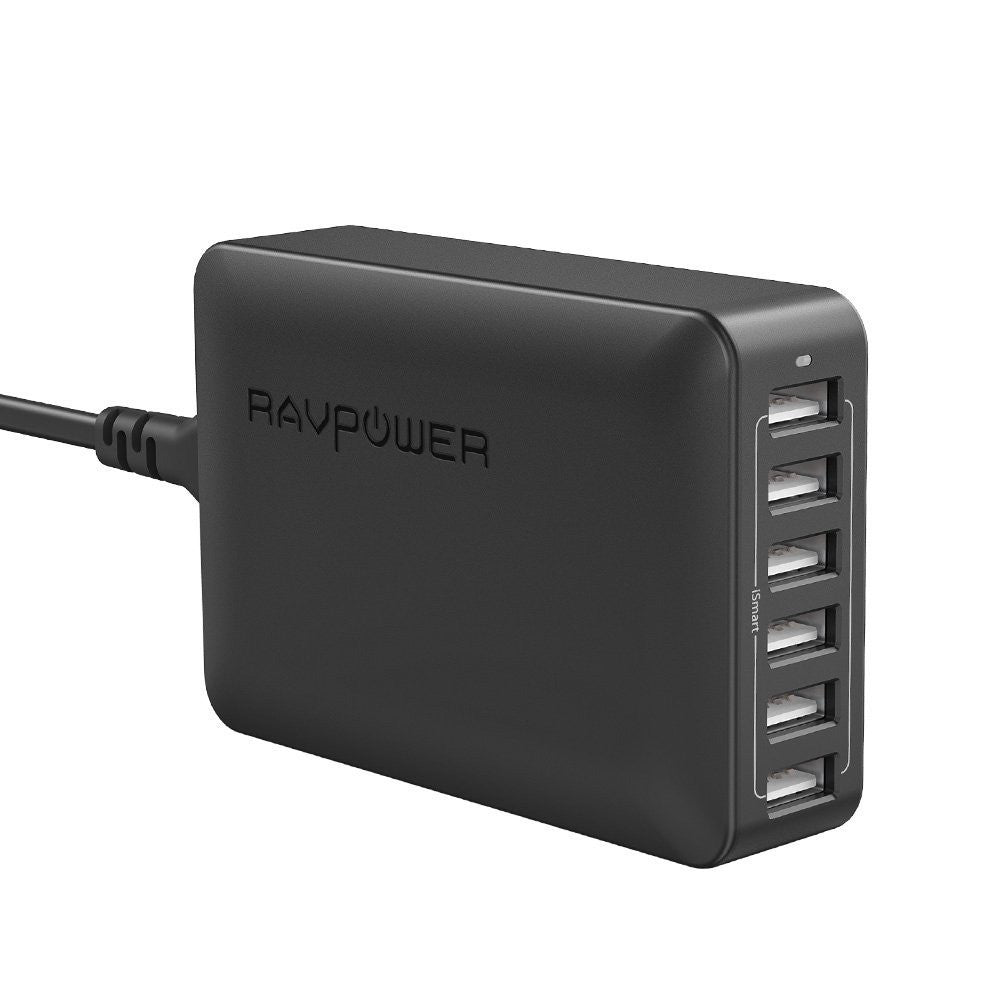RAVpower 60W 12A 6 USB Port USB Charger