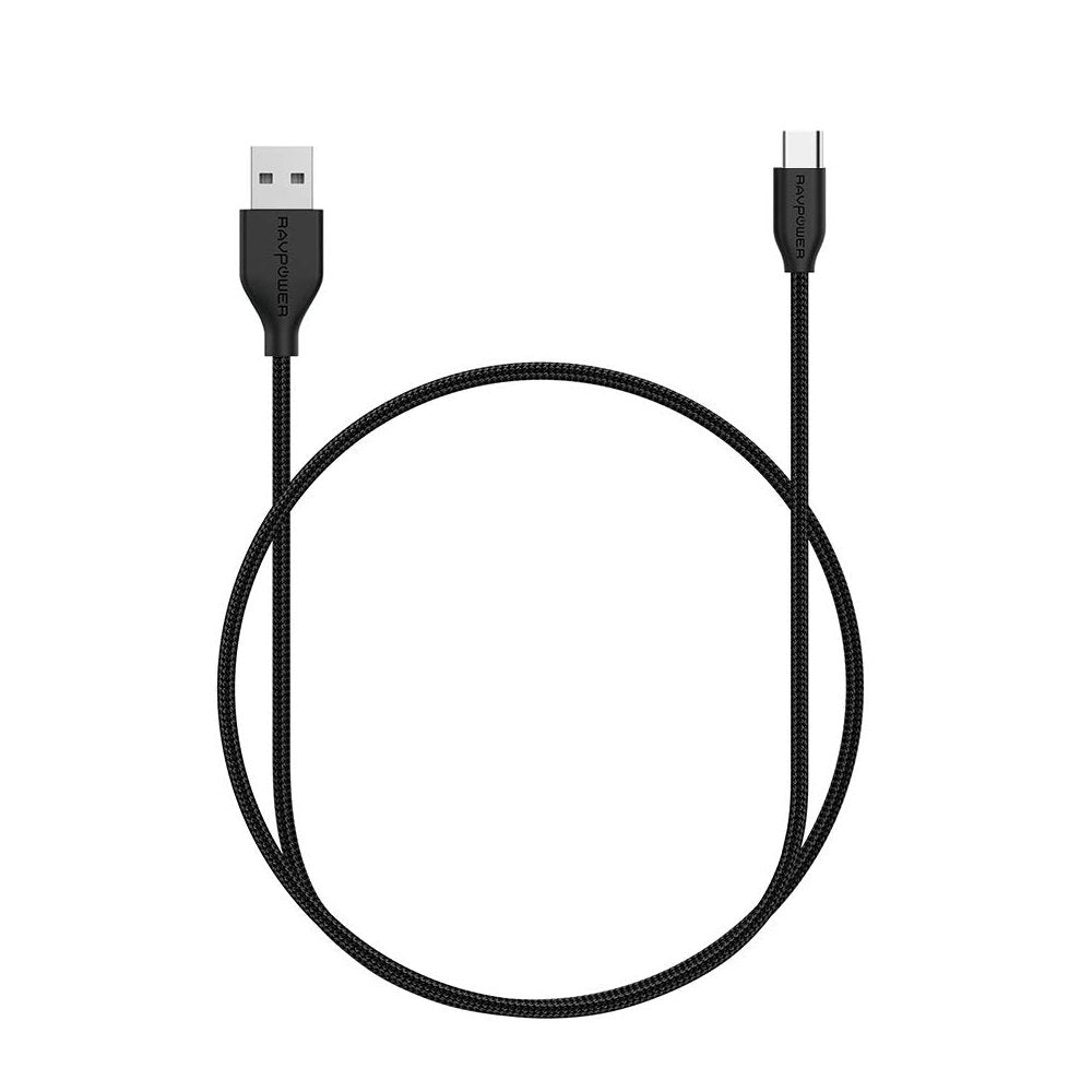 RAVPower USB-C to USB-A Cable Type-C Nylon Braided Fast Charging 3ft/0.9m