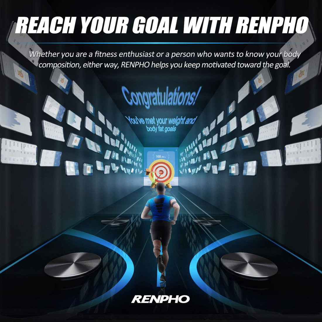 RENPHO Body Fat Scale Smart BMI Digital Bathroom Wireless Weight Smartphone App