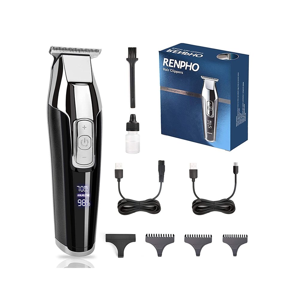 RENPHO Cordless Clippers Hair Trimmer Beard T-blade Electric Shaver Rechargeable