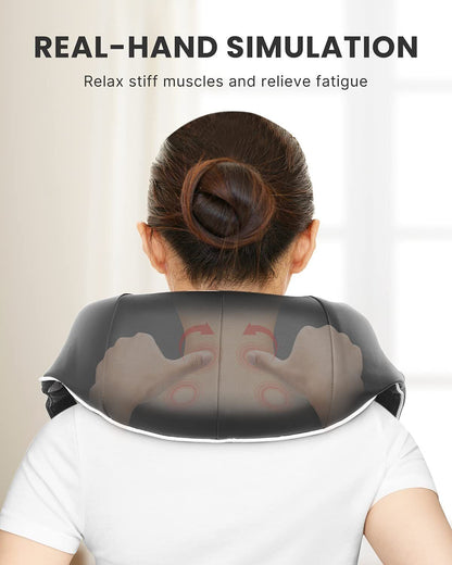 RENPHO Shiatsu Neck and Shoulder Back Massager Vibration Deep Tissue Kneading