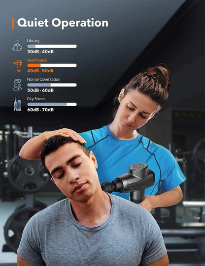 Taotronic Massage Gun Deep Tissue Percussion Muscle Handheld Portable Massager