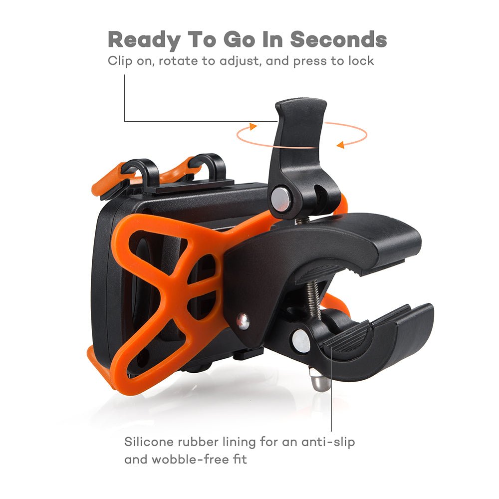 Taotronics Bicycle Phone Mount Bike Smartphone Holder Universal Cradle Clamp