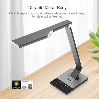 Taotronics DL16 Desk Lamp Stylish Metal LED Bedside Reading Touch Control