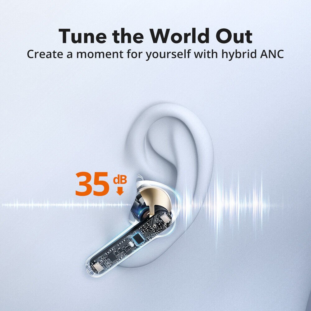 Taotronics SoundLiberty Pro P10 ANC Active Noise Cancelling Earbuds TWS Earphone