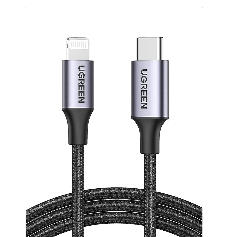 UGREEN USB-C to Lightning Charging Cable Nylon braided MFi Certified 6ft 2M